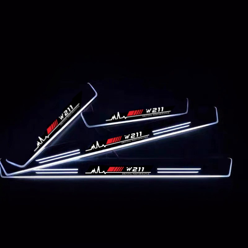 奔驰amg通用汽车流光踏板led门槛灯 全新流光动态迎宾踏板门槛条