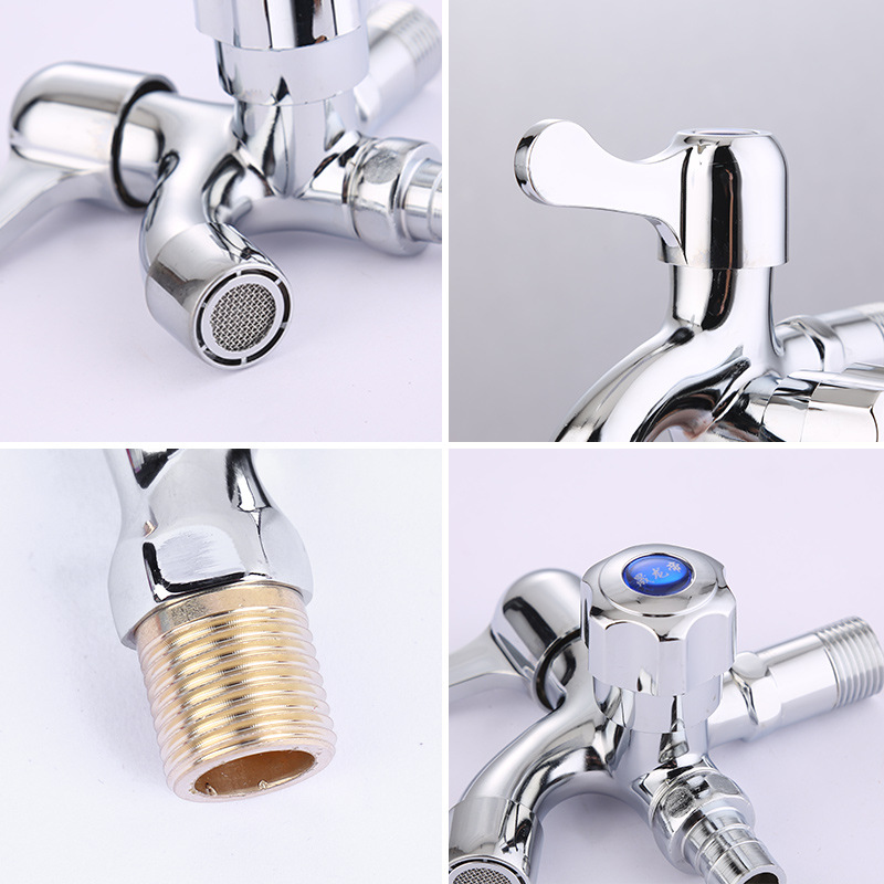 Supply Stainless Steel Zinc Alloy Copper Core Washing Machine Tap Bibcock Copper Nozzle with Key Faucet