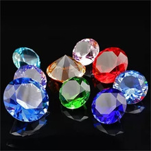 厂家供应水晶钻石创意彩色钻石批发 婚宴活动摆件水晶工艺品姬香