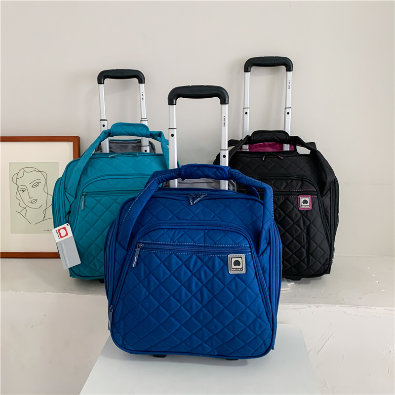 库存商务大容量带拉杆旅行包简约跨境纯色手提包休闲外贸bags