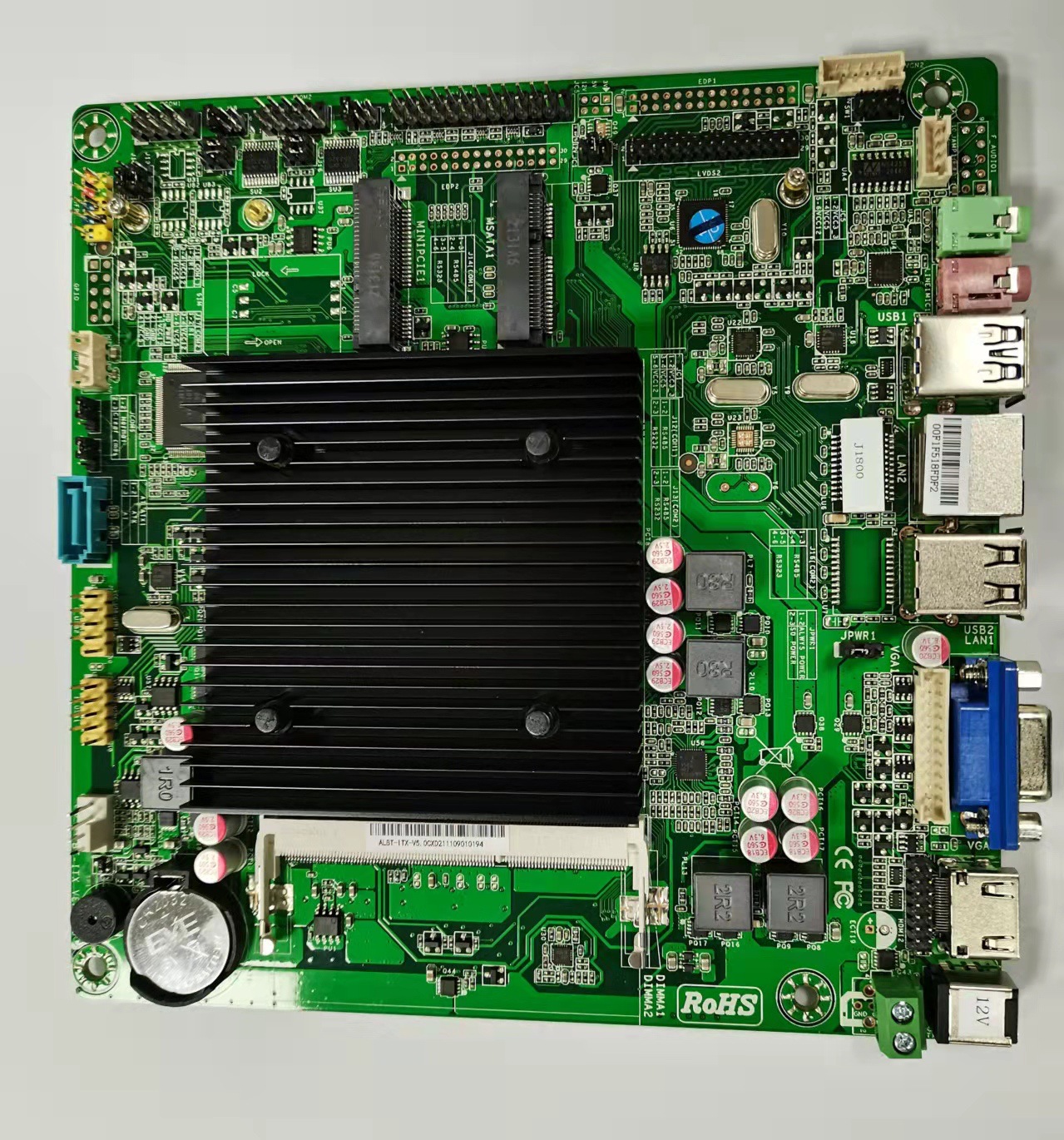 全新j1800工业主板(单网)windows7,8, 10