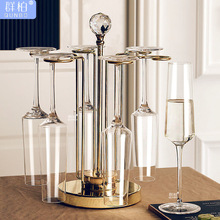 香槟杯欧式高脚杯套装6只装水晶玻璃一对酒杯2个礼盒装市代发