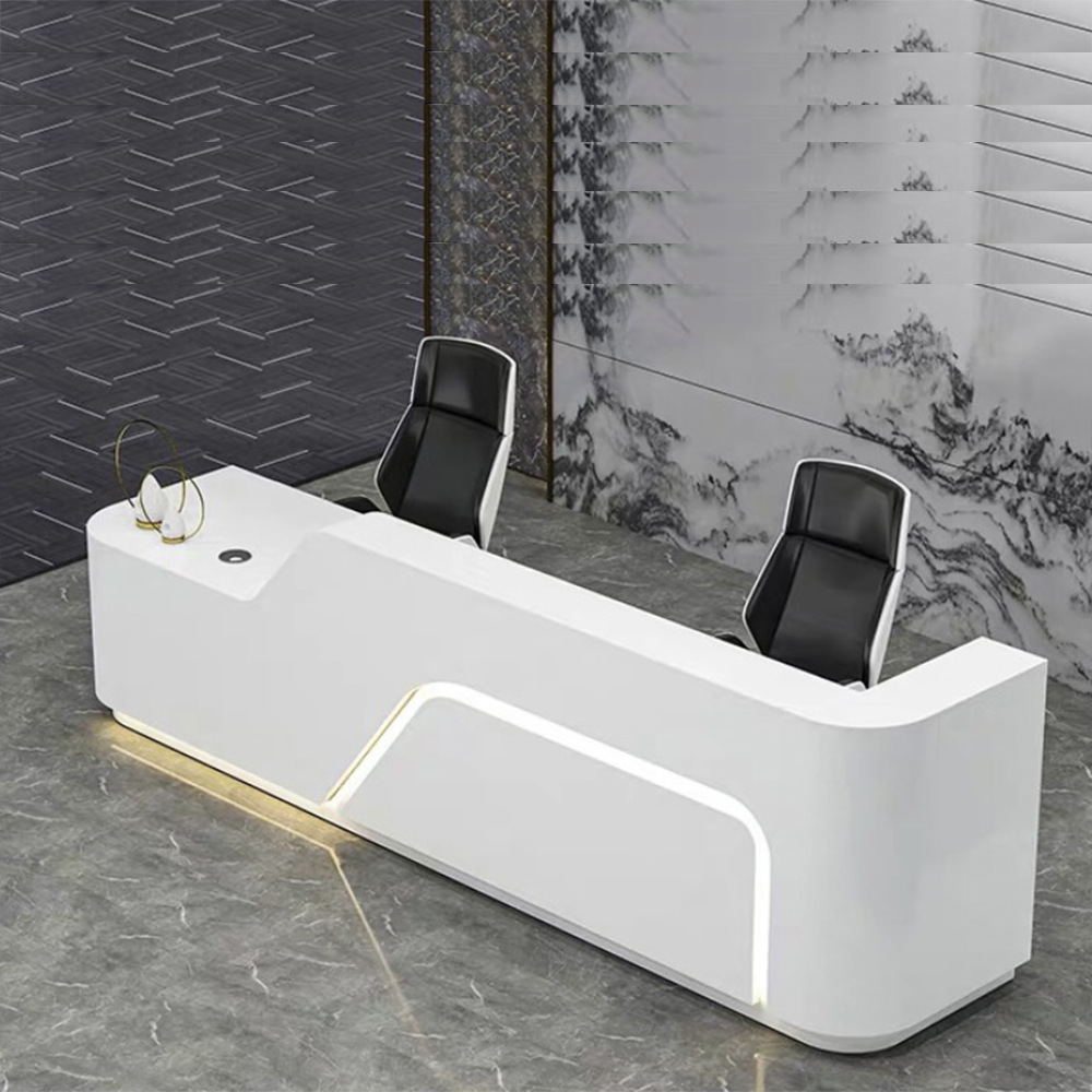 收银台公司前台接待台烤漆前台桌服装店奶茶店便利店美容院大吧台