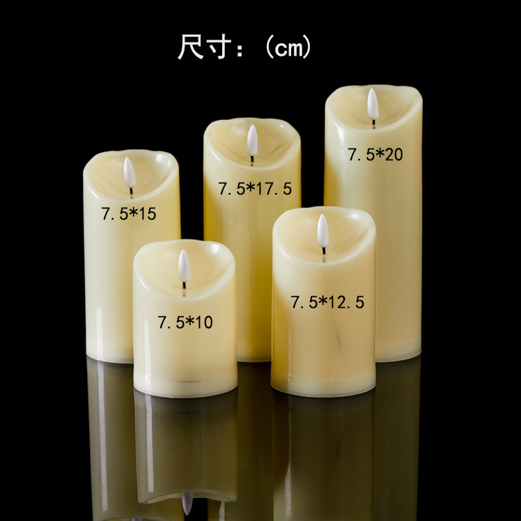 Simulation LED Electronic Candle Light Bullet Electronic Candle Ambience Light Home Decoration Simulation Flashing Candle