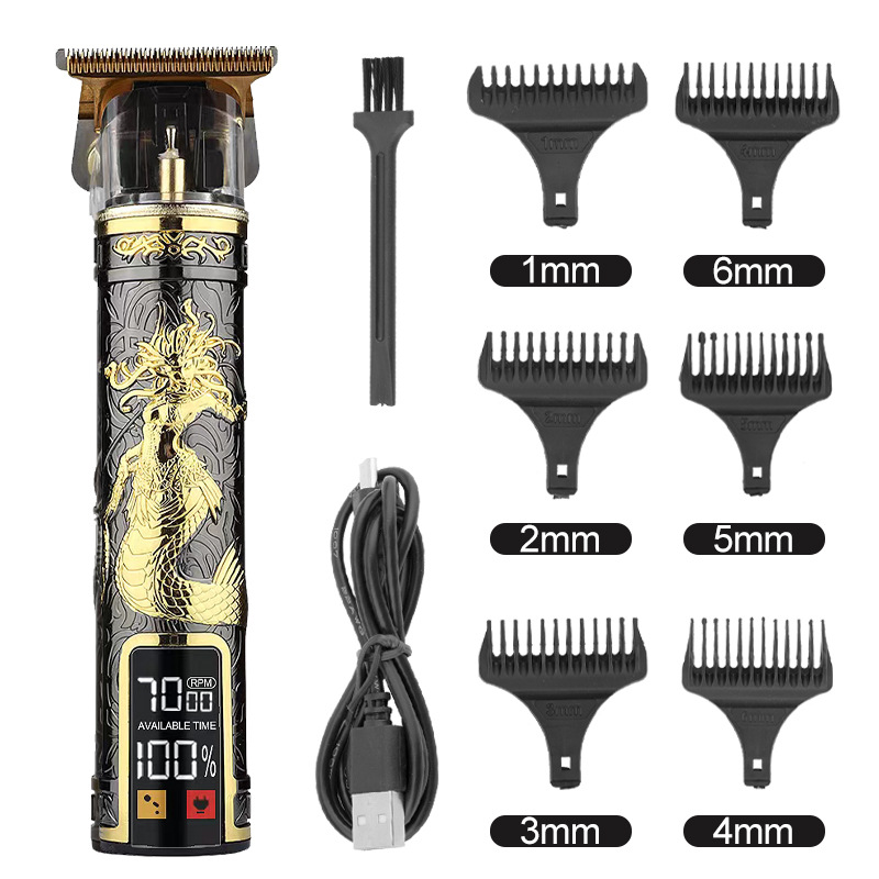 Oil Head Trim Haircut Clippers Electric Hair Clipper Shaving Head Electric Hair Cutter T9 Carving Electric Clipper Buddha Head Electric Scissors Cross-Border