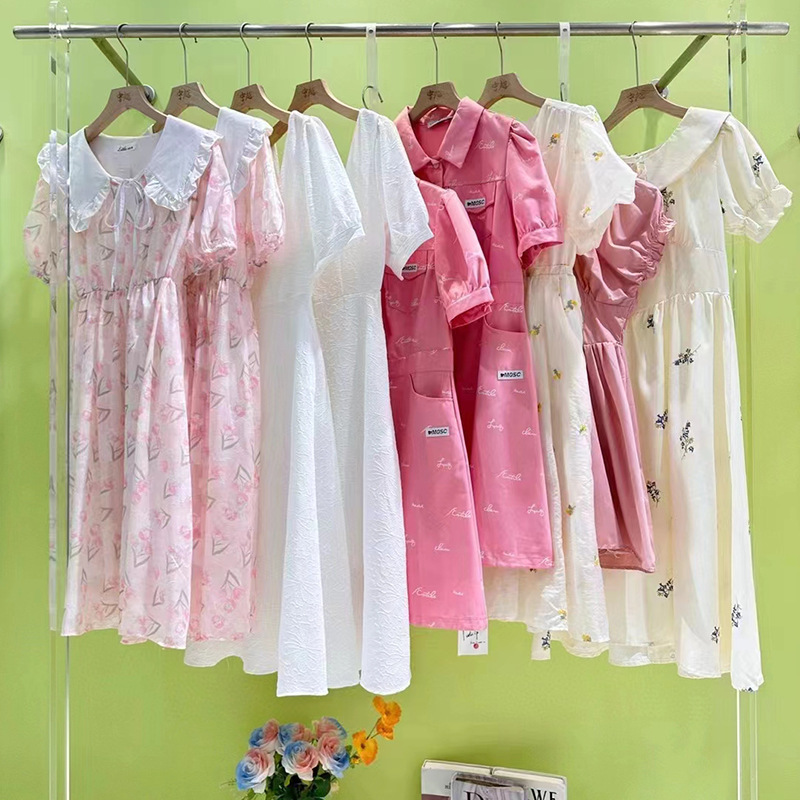 coco公主品牌撤柜系列货24夏季甜美可人网红款连衣裙品牌折扣尾货