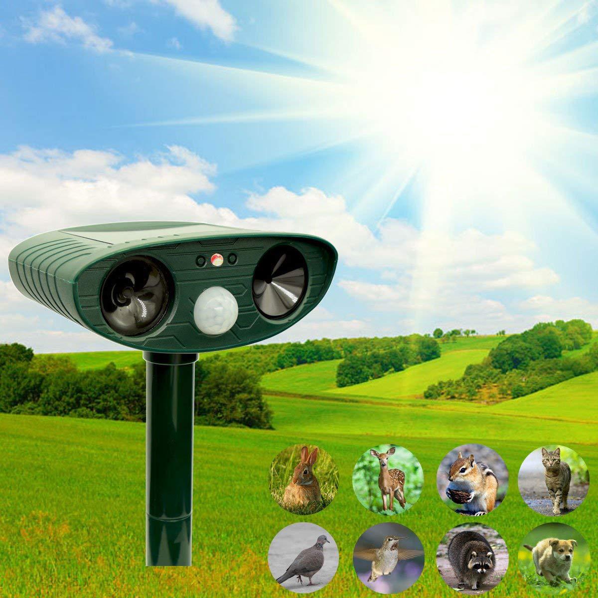 户外驱赶器一件代发驱赶流浪猫狗太阳能驱鼠器超声波动物驱赶器