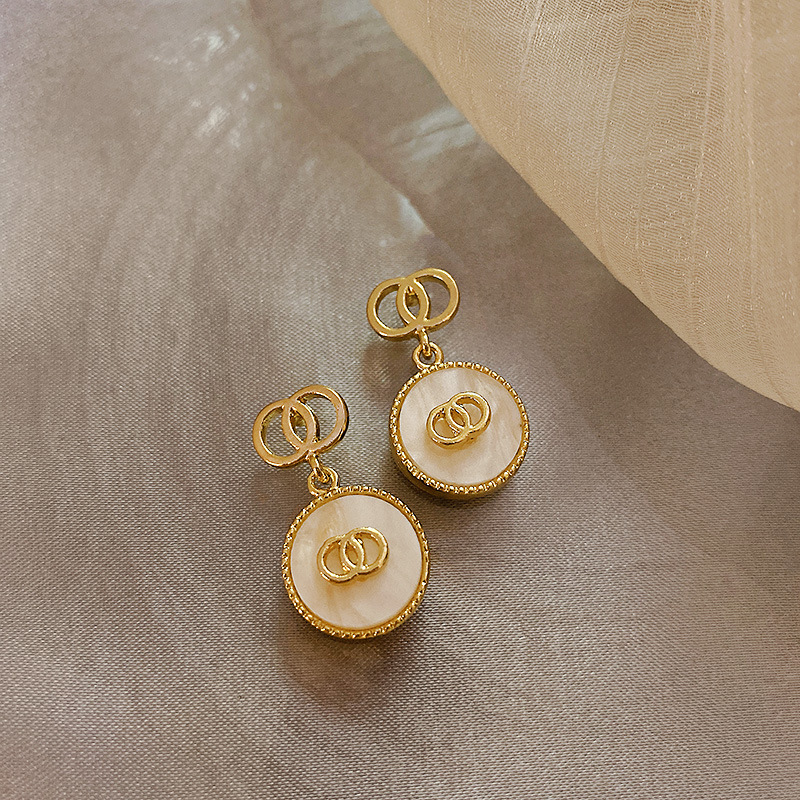 Mid-Ancient Vintage Earrings Light Luxury High-Grade Versatile Earrings Niche Retro Ornament Factory Wholesale Customization