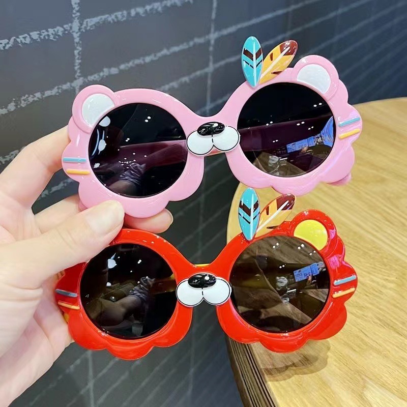 Kid's Eyewear Sunglasses Boys and Girls Cute Tiger UV Protection Sunglasses Baby Sun Protection Photo Sunglasses