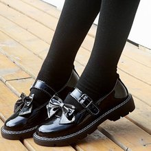 女童黑色小皮鞋初中生英伦风公主鞋大童单鞋学院合唱花童表演出鞋