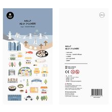 跨境韩国suatelier釜山1151旅行城市特色建筑美食装饰手账贴纸