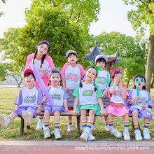 六一儿童啦啦队演出服亮色小学生运动会开幕式幼儿园爵士舞表演服