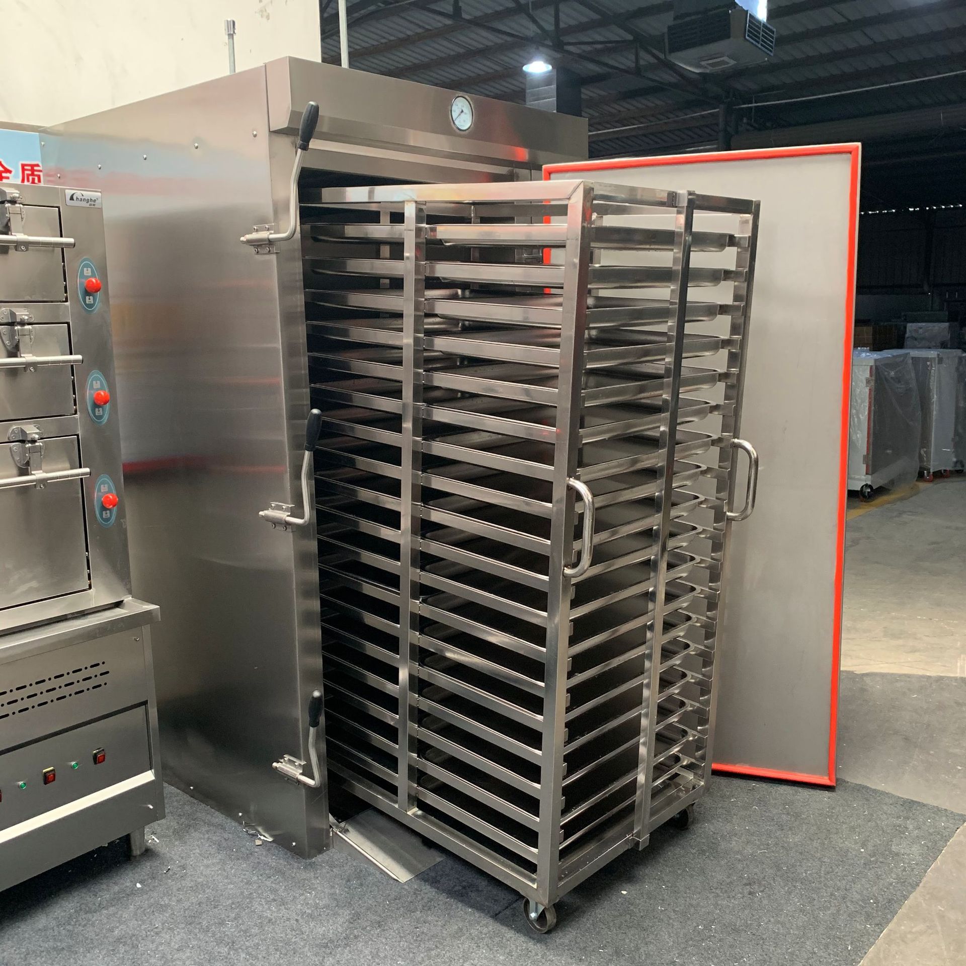 0成交0台大型蒸房商用推车式单门/双门蒸饭柜 大容量馒头蒸箱蒸柜