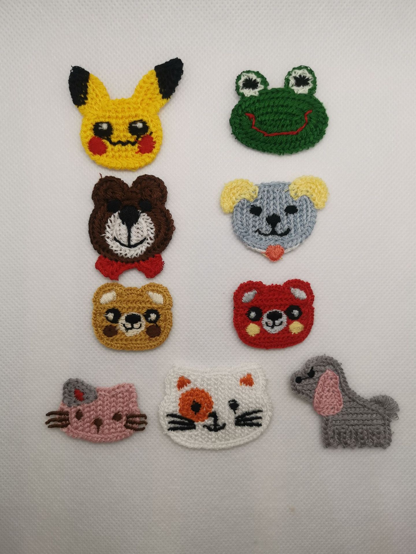 日韩diy毛线编织卡通小动物ins儿童发夹鞋帽包包服装辅料手工配件