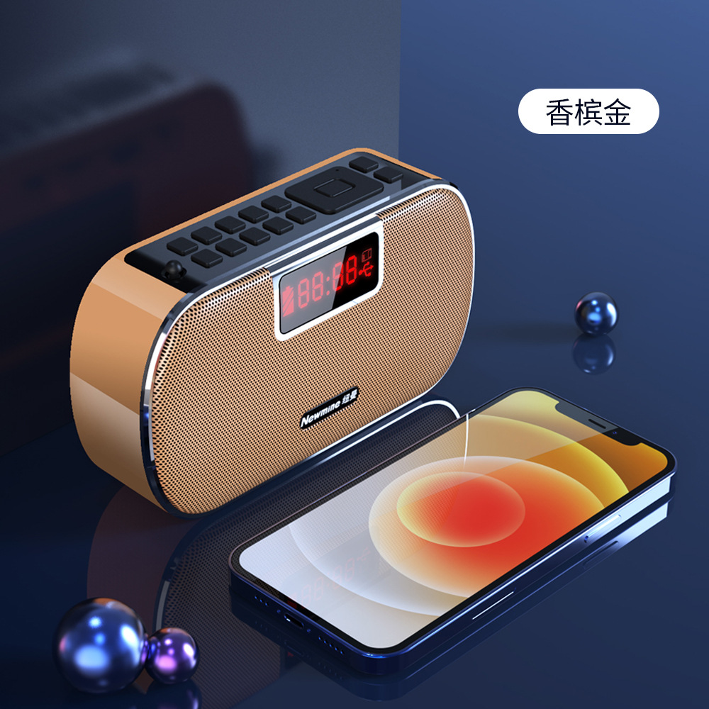 纽曼 pl-88蓝牙插卡老人迷你小音响音箱便携式音乐播放器随身听