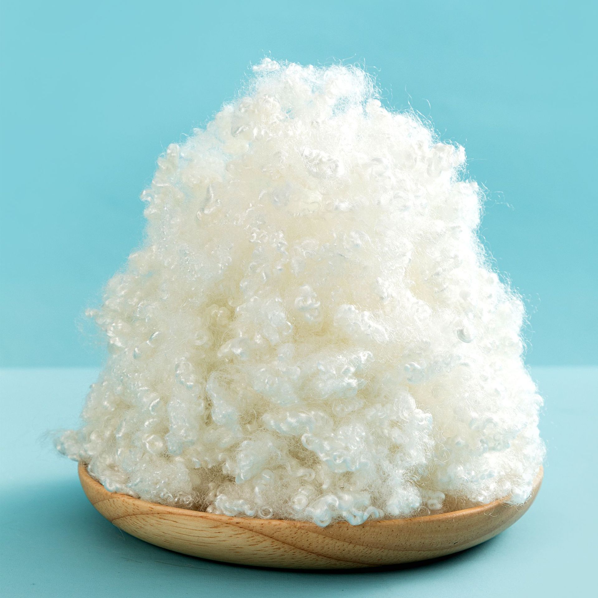 22年厂家直销 供应三维中空螺旋型涤纶短 pp棉填充公仔棉加硅整理