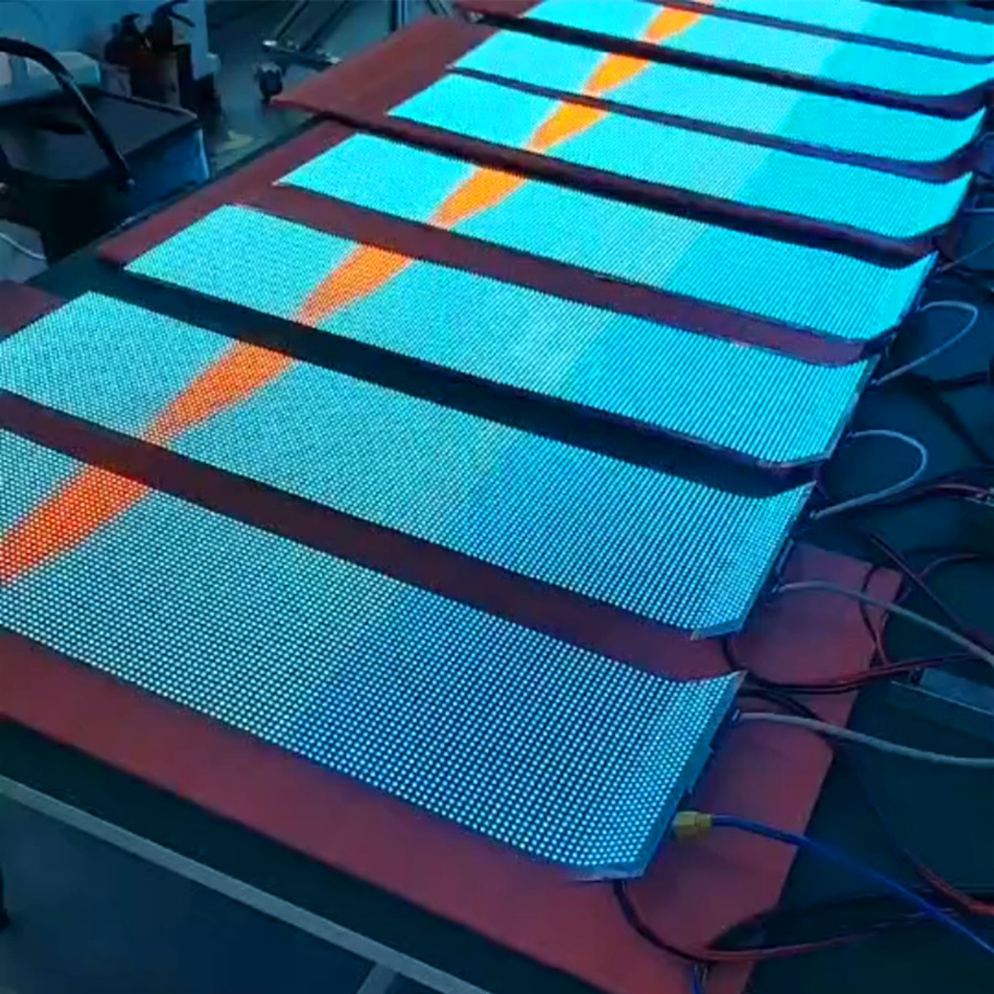 fpc薄膜软屏广告透明屏 led透明电子屏厨窗屏展馆车站医院学校