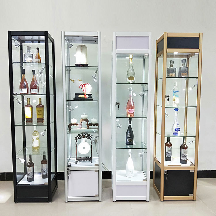 手办展示柜模型玩具透明玻璃展柜头盔高达乐高家用收纳柜礼品柜子