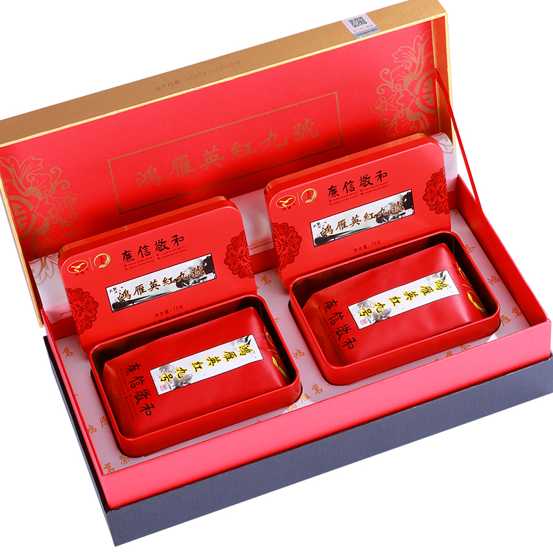 农科院茶科所鸿雁英红九号浓香型英德红茶经典礼盒装150g送礼佳品