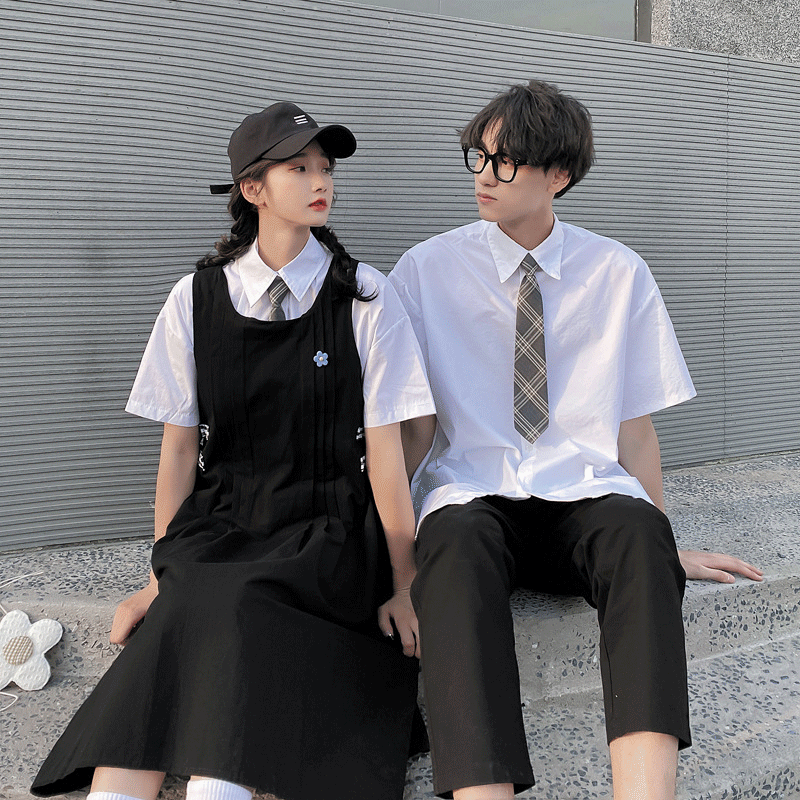 夏季2022新款学院风初高中学生班服校服套装韩版连衣裙女背带裙