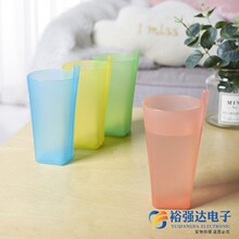 儿童小孩塑料自带吸管杯 无盖一体式果汁杯子宝宝幼儿园喝水杯