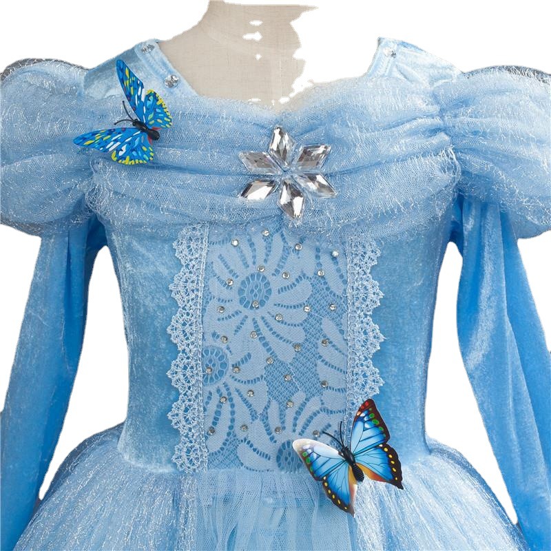 万圣节灰姑娘礼服秋季冰雪奇缘女童连衣裙童裙公主裙童装