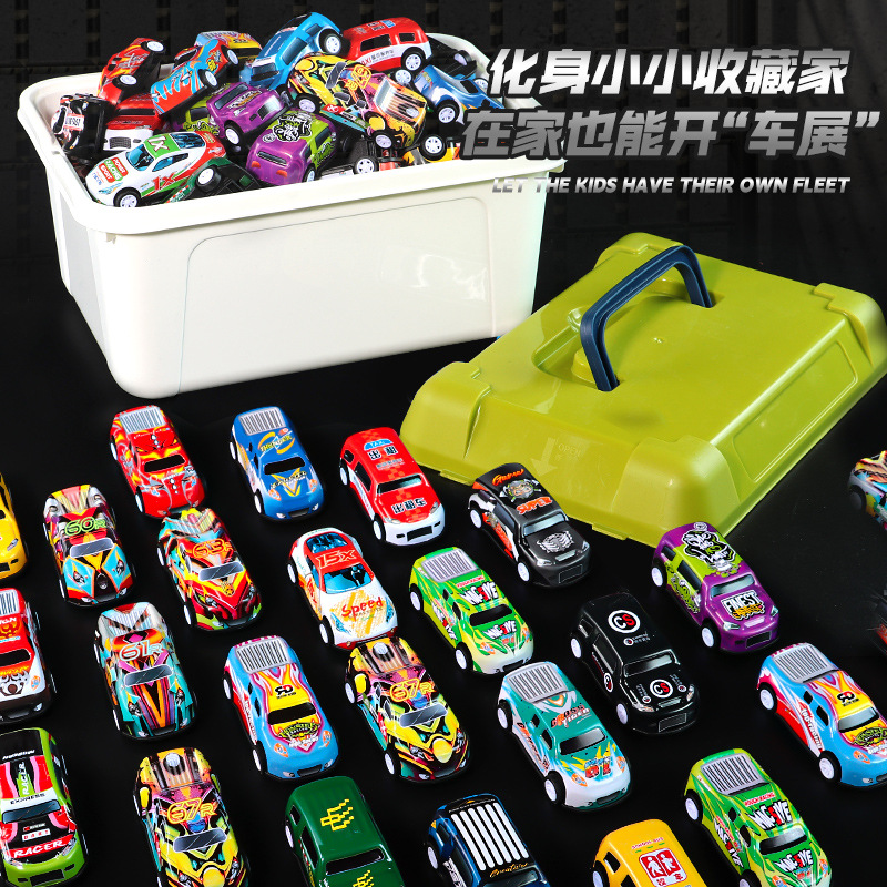 爆款合金玩具迷你回力车耐摔耐撞小汽车越野铁皮车模型地摊小玩具