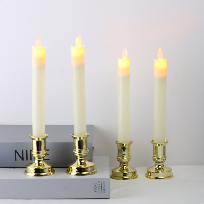 Long Brush Holder Electric Candle Lamp 