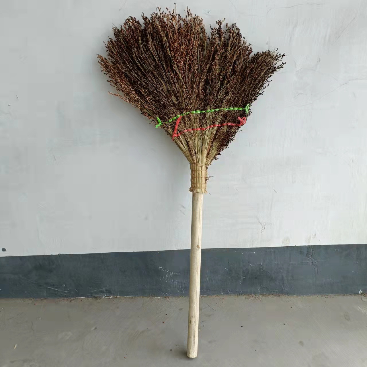 【仕花商贸】木头柄高粱扫把笤帚扫帚家用清扫用具环卫工具