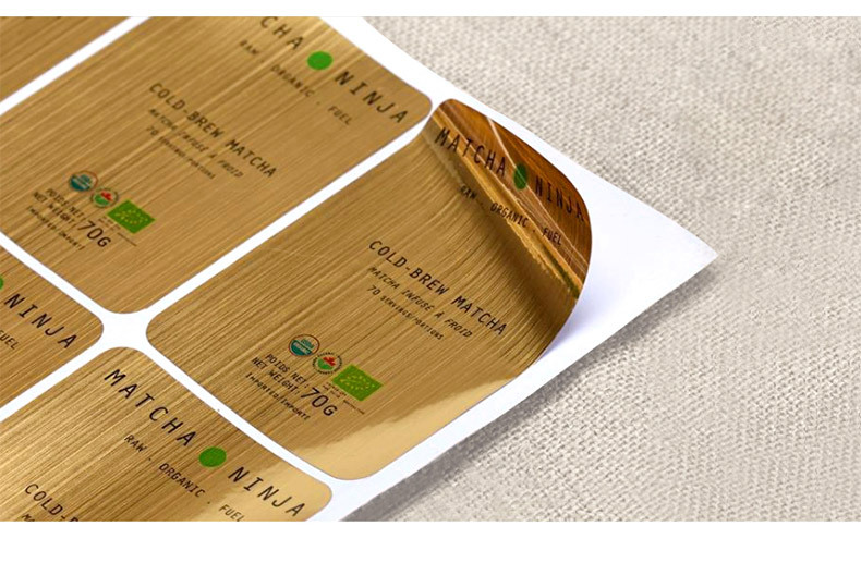 机器防水防油拉丝银拉丝金不干胶标签定制亚银哑银贴纸pvc标定制