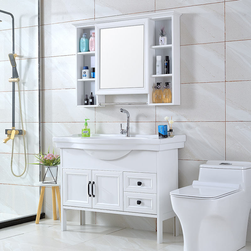 碳纤维浴室柜组合落地式卫生间防水洗漱台厕所洗手盆一体洗脸盆柜