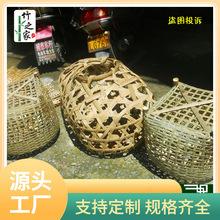 QG4D产地直销鸡笼用于养鸡鹅鸭的竹笼喜庆放鸡纯手工竹编鸡笼动物