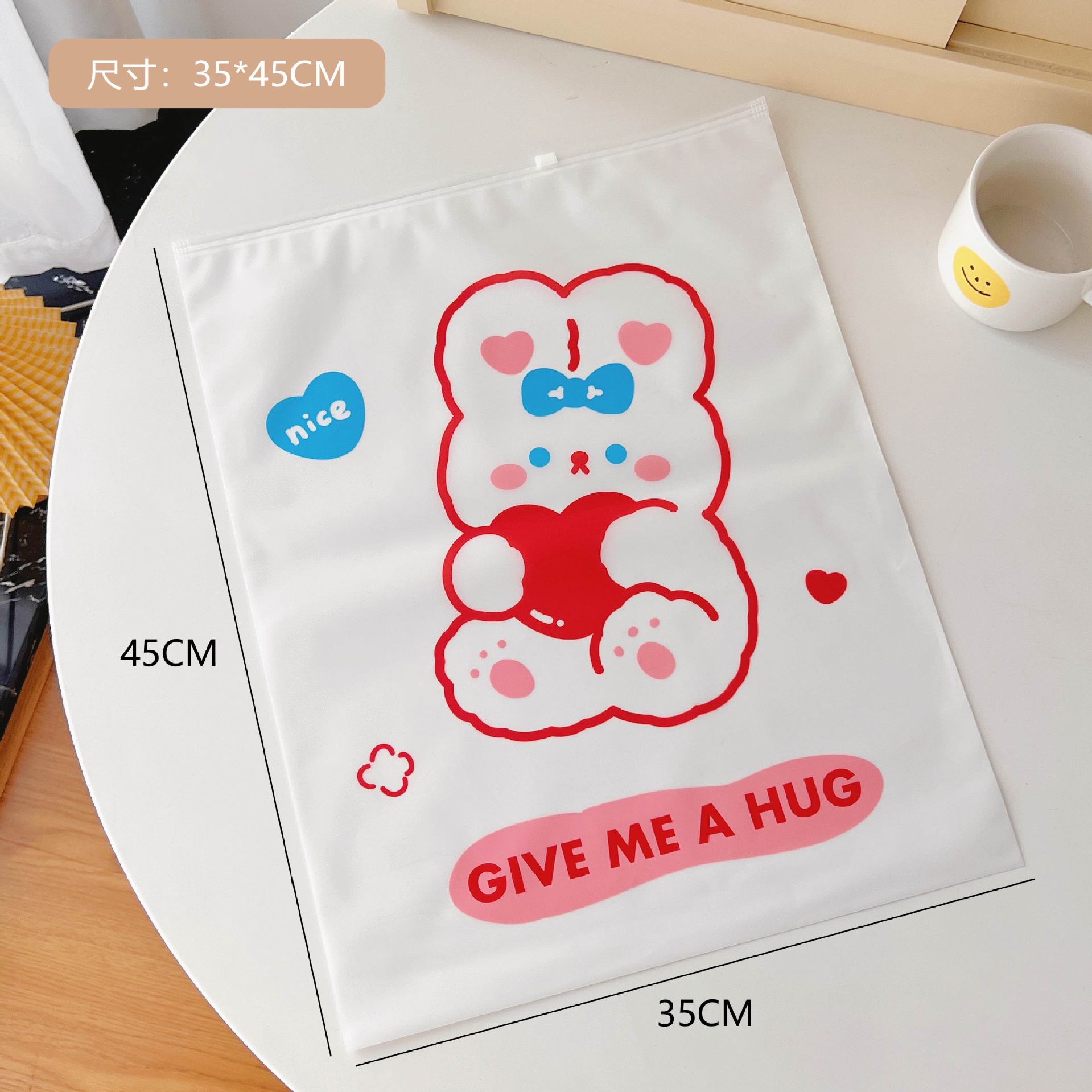 Travel Buggy Bag Clothes Clothing Underwear Portable Storage Bag Luggage Frosted Cartoon Transparent Portable Dispensing Bags