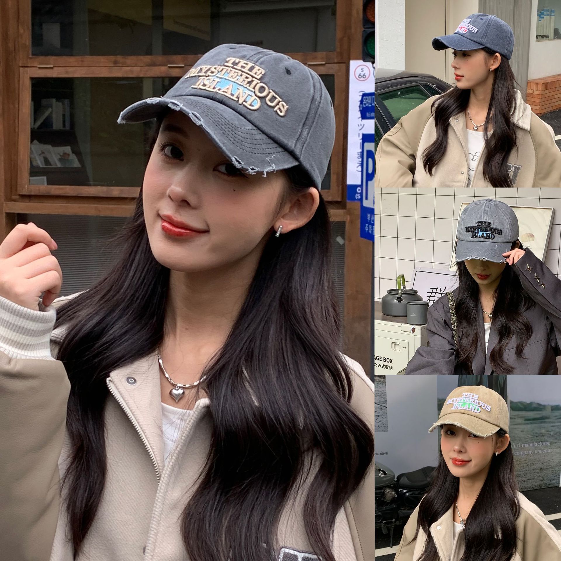 street fashion three-dimensional letter embroidered baseball cap summer american all-match couple soft peaked cap face-looking small fashion