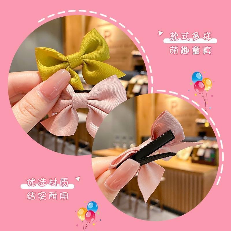 Korean Girls Small Size Bow Headdress Children Fashion Hairpin Cute Japanese Style Little Girl's Hair Pin Princess Hair Accessories