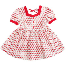 童装网红女宝宝短袖连衣裙夏季款韩版儿童甜美棉布公主裙6303