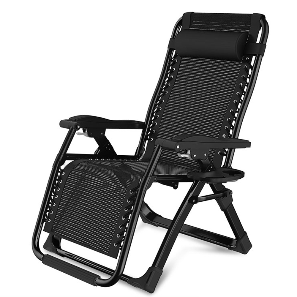 Lunch Break Recliner Leisure Chair Home Deck Chair Office Armchair Outdoor Beach Chair Balcony Chair Folding Bed