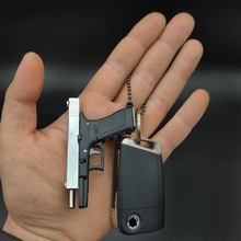 盈图1:3格洛克G17半合金钥匙扣礼品挂件枪模型摆件成人礼物玩具