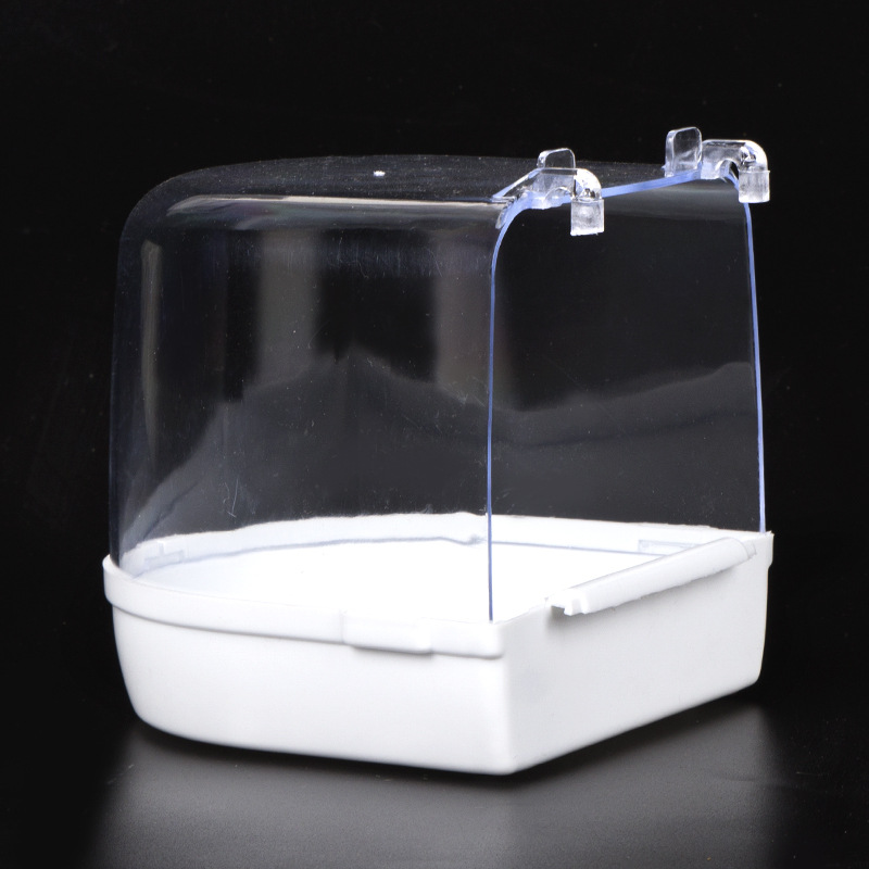 鸟用洗澡盒浴盆玄凤小太阳虎皮鹦鹉用品鸟具玩具大号鸟笼配件