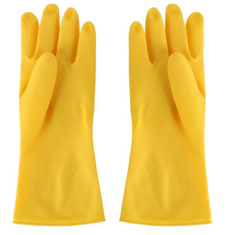 Nanyang Beef Tendon Latex Gloves Latex Gloves Household Kitchen Thickened Acid and Alkali Resistant Latex Gloves Wholesale