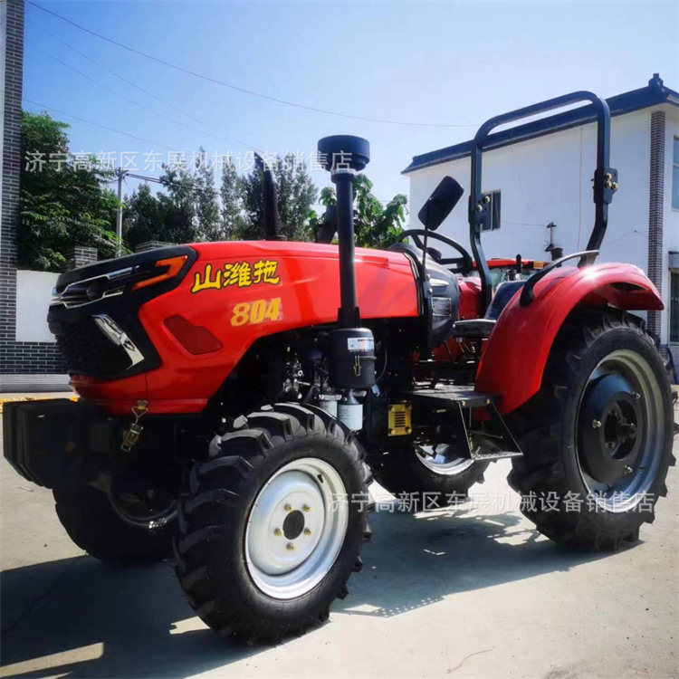 热销80马力四轮拖拉机 山地丘陵旋耕靶地机 四驱轮式拖拉机-阿里巴巴