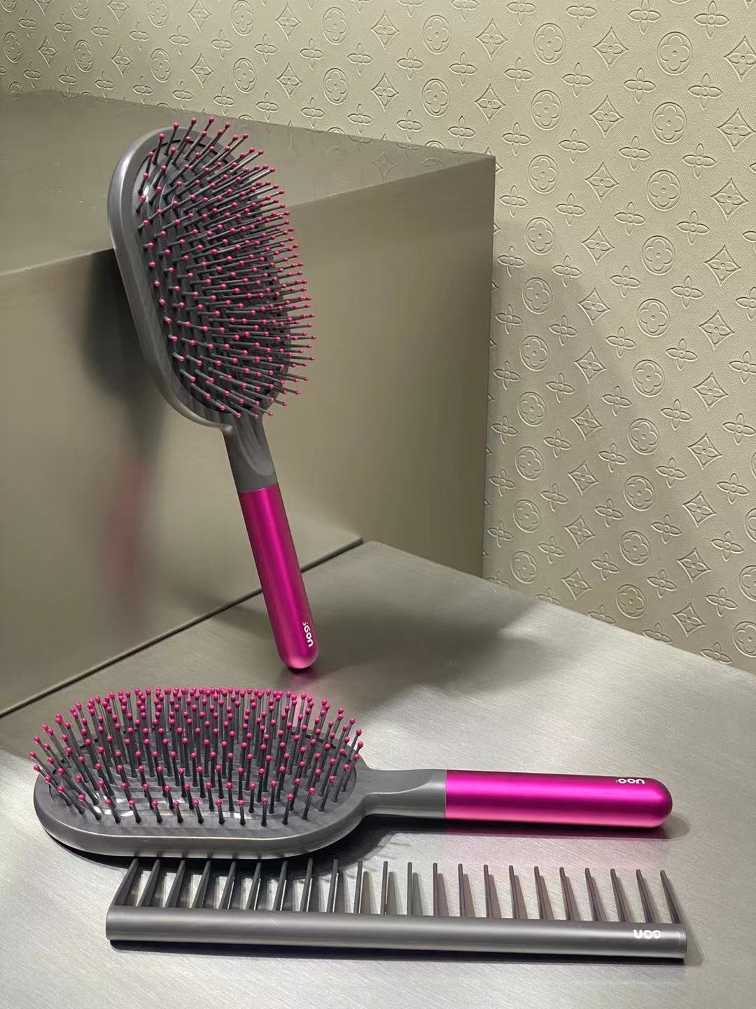 戴森同款气垫按摩梳直发梳两件套便携按摩美发造型 顺滑气囊梳子