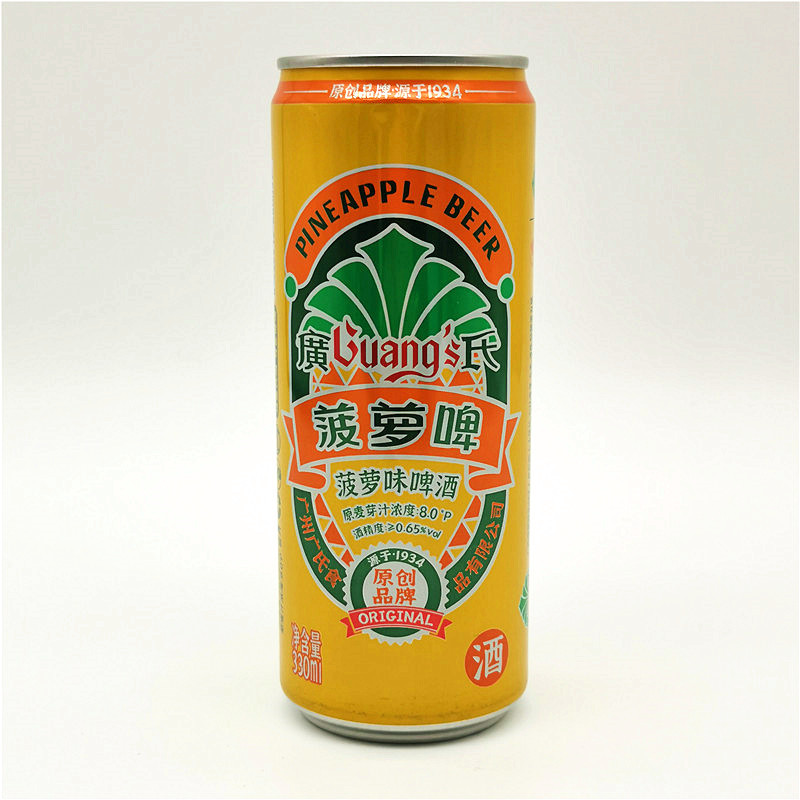 【6瓶装】临期 广式 菠萝啤330ml*6办公宿舍休闲聚餐聚会饮品
