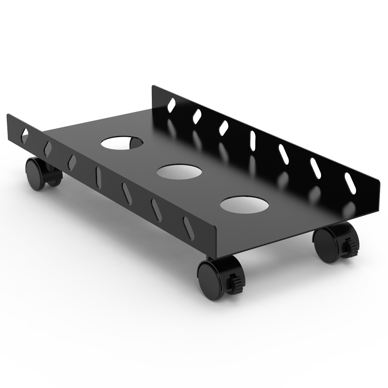 台式放电脑主机托架移动带轮置物机箱底座主机拖托盘滑轮架子