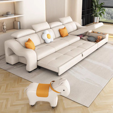 免洗科技布沙发床两用可折叠多功能创意小户型客厅贵妃沙发可储物