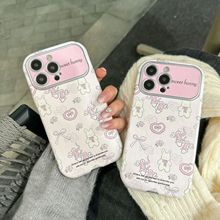 大视窗粉色芭蕾舞鞋蝴蝶结兔子适用iPhone15手机壳14爱心13蝴蝶结