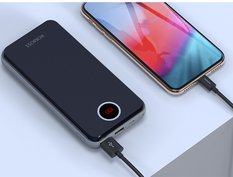 罗马仕正品ho20充电宝20000毫安数显屏大容量手机通用移动电源