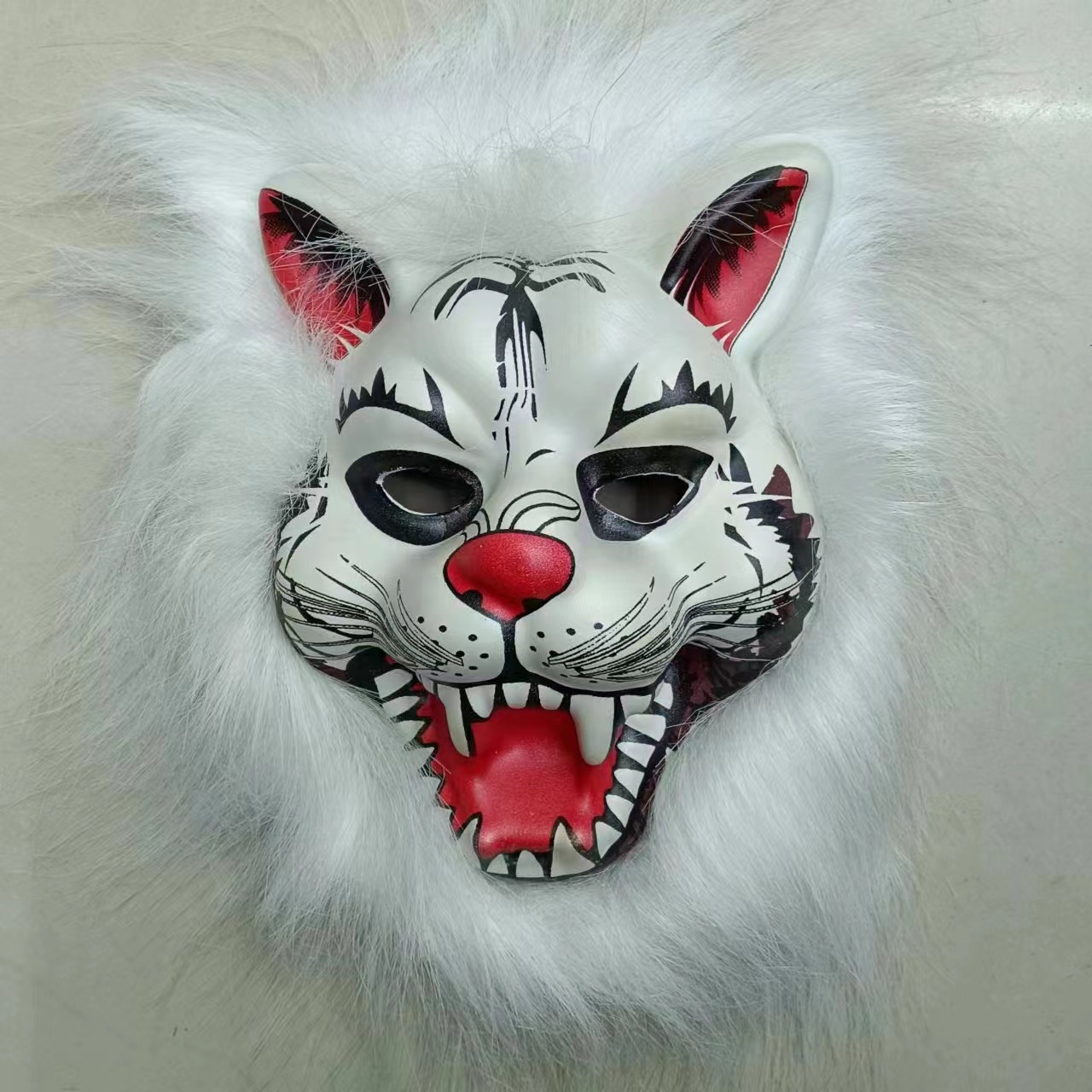 eva成人仿真动物面具毛绒卡通可爱儿童节万圣节派对舞会道具
