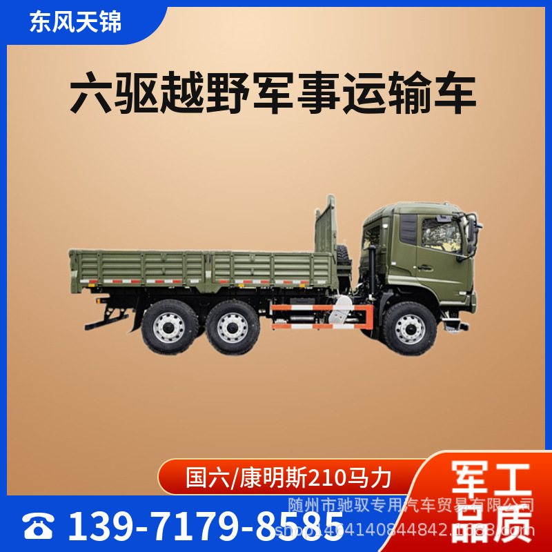 【国六】民用东风牌六驱越野卡车 物资运输保障车dfv2223gp6d