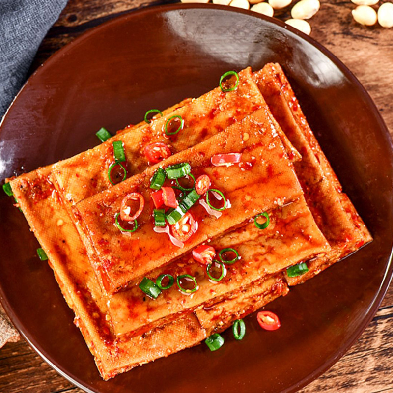 巧大娘黄金豆干香辣味烧烤味豆腐干豆制品零食小包装盒装食品包邮